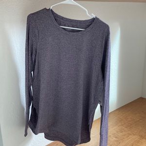 New Athleta Uptempo Top, dark sky, Shasta purple, size large